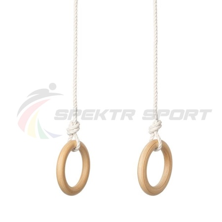 Купить Кольца гимнастические деревянные (фанера 18 мм, покрытие: эмаль, лак или пропитка) в Кулебаках 